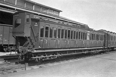 165415 Afbeelding van het rijtuig nr. AB 6202 (serie AB 6201-6210) van de N.S. te Den Haag S.S.